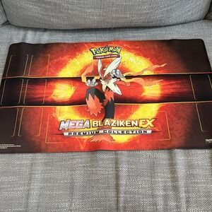 Pokemon Mega Blaziken EX Premium Collection Playmat TCG Card Game Play Mat 2015